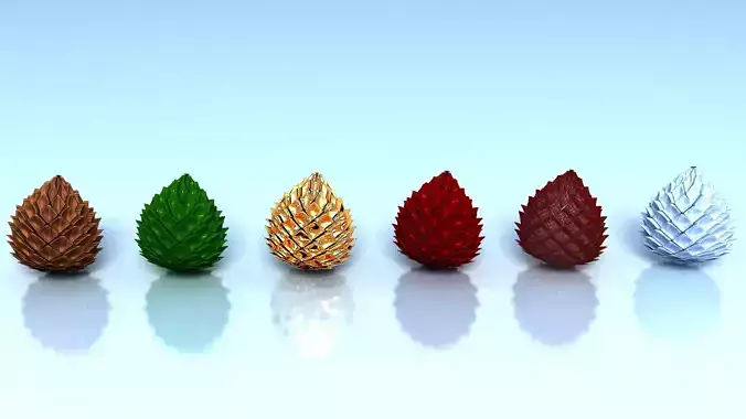 Christmas pine cones