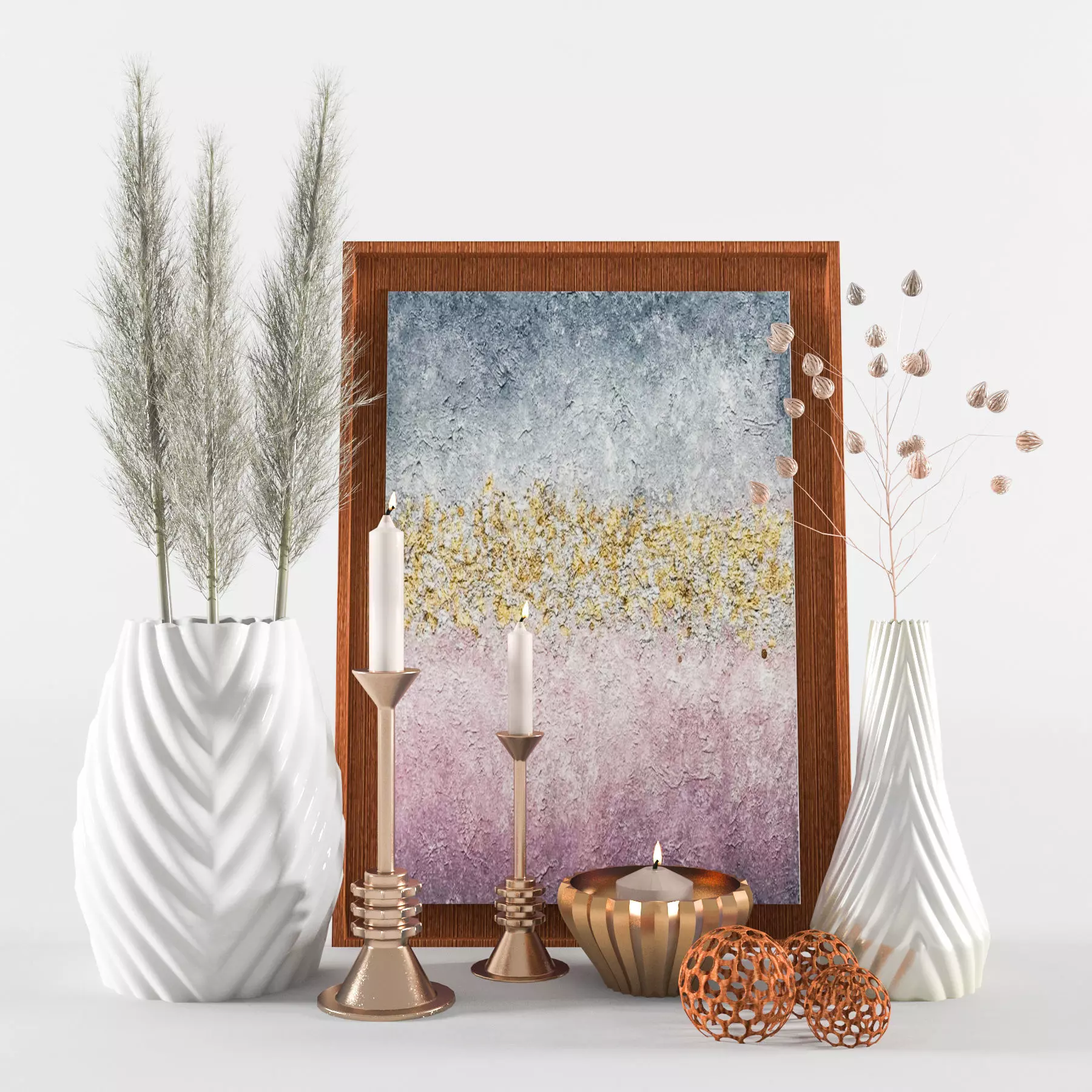 Decorative set 006 3D model_0