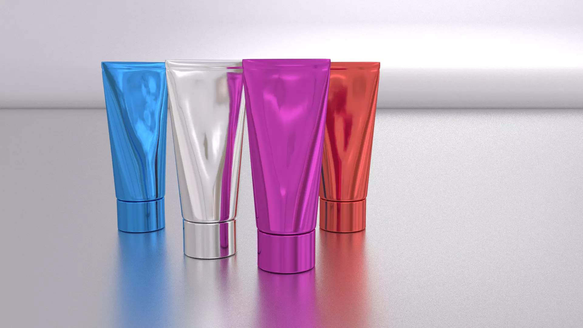 Cosmetic tube Low-poly 3D model_0