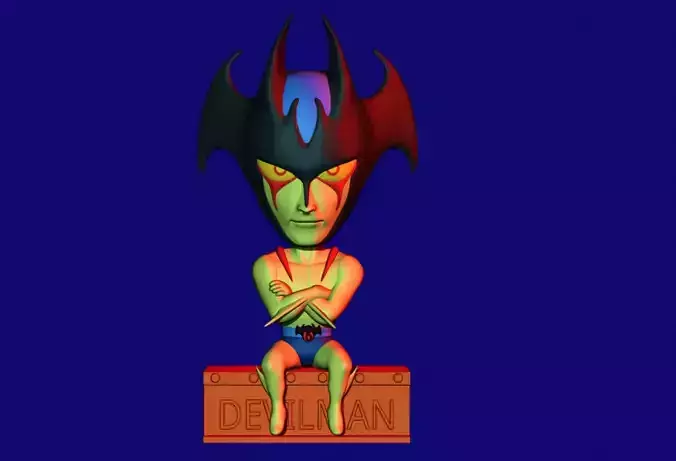 Devilman plastic toy 3D print model