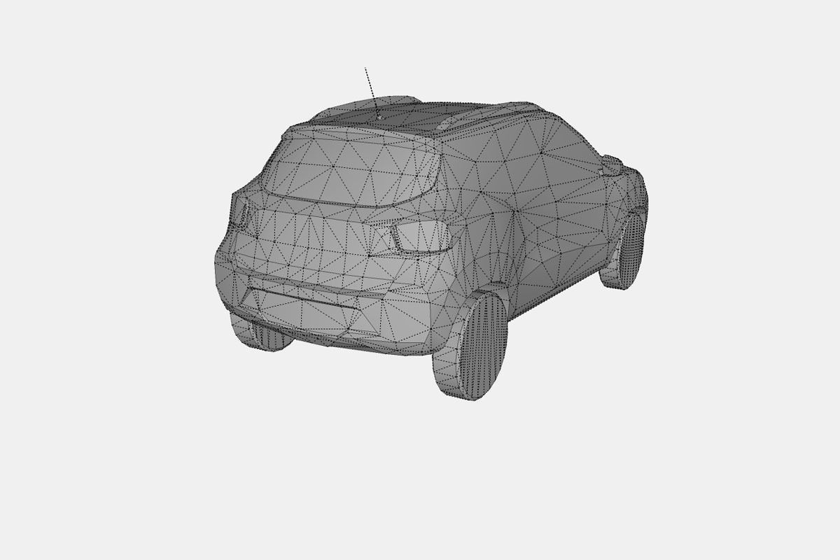Dacia Spring Electric 2022 Low-poly 3D model_19