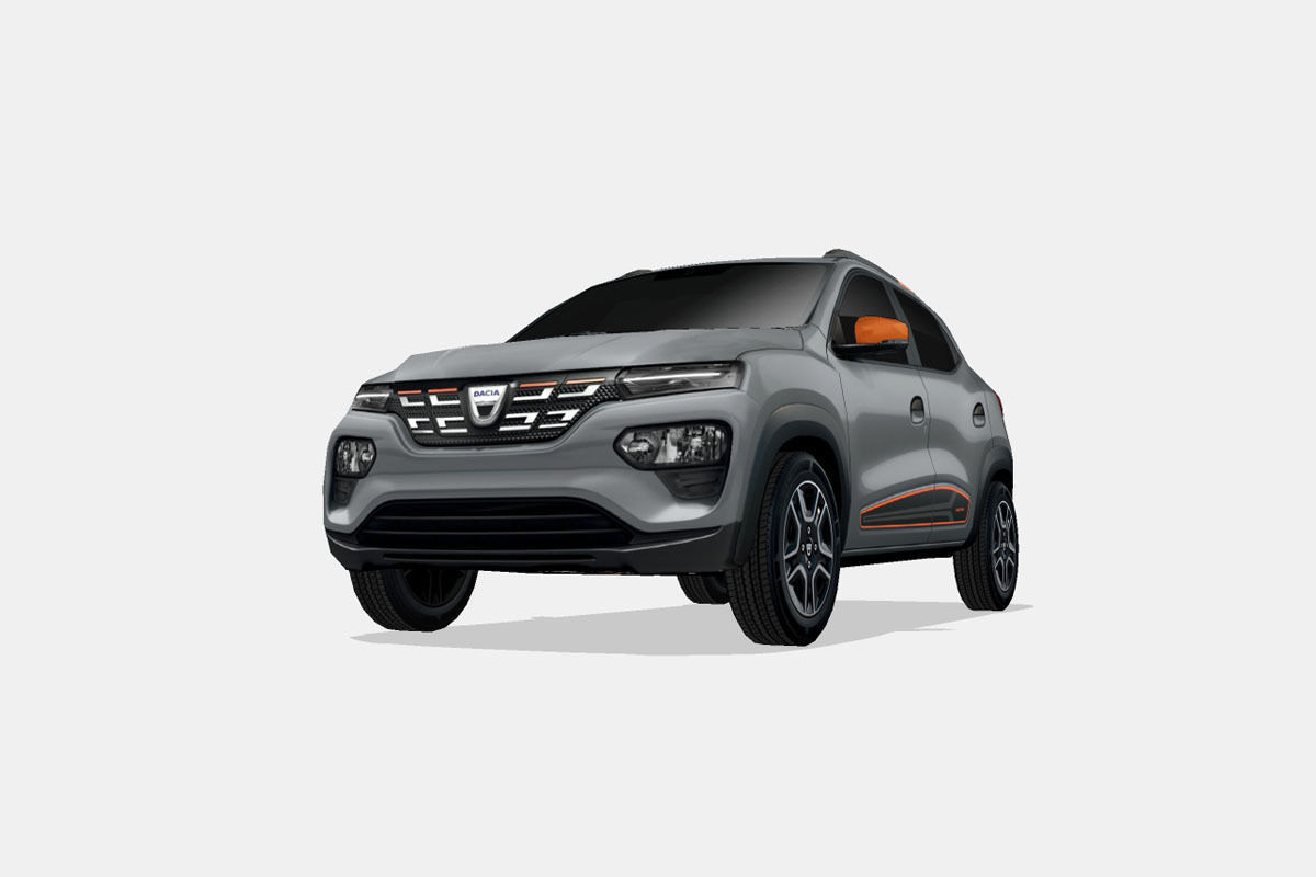 Dacia Spring Electric 2022 Low-poly 3D model_4