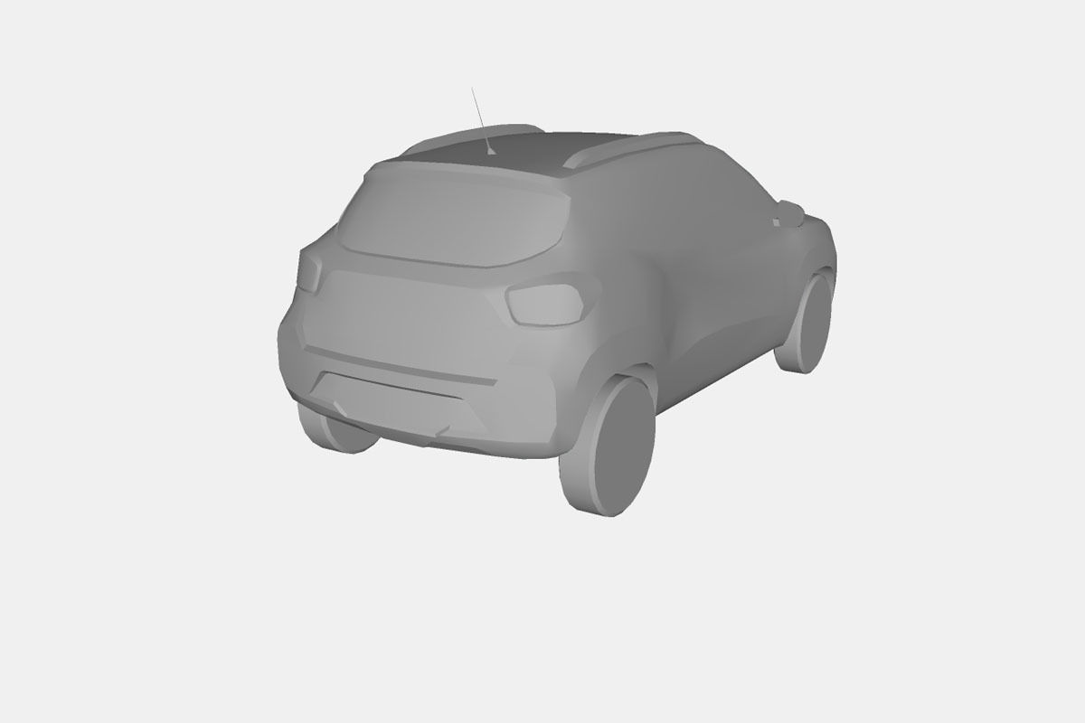 Dacia Spring Electric 2022 Low-poly 3D model_21