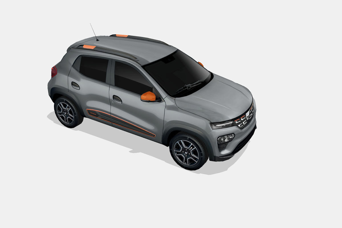 Dacia Spring Electric 2022 Low-poly 3D model_14