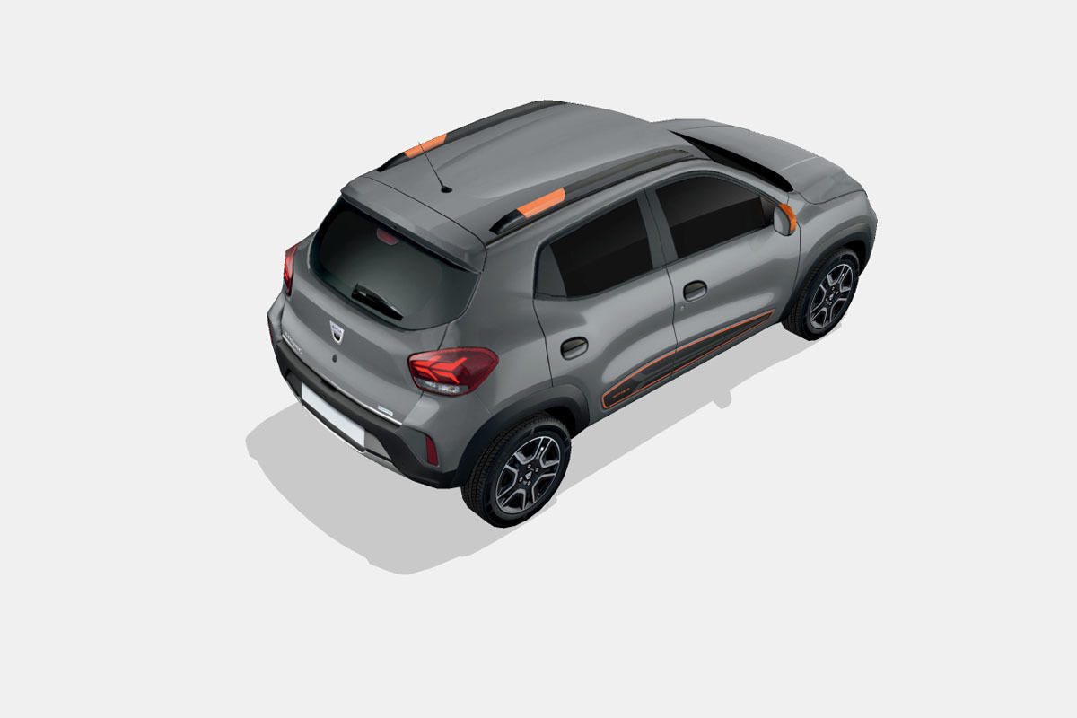 Dacia Spring Electric 2022 Low-poly 3D model_12