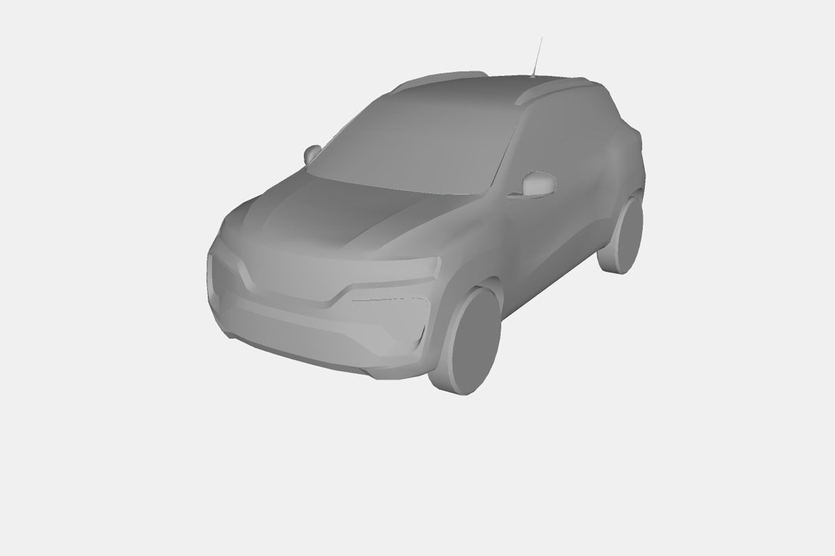 Dacia Spring Electric 2022 Low-poly 3D model_20