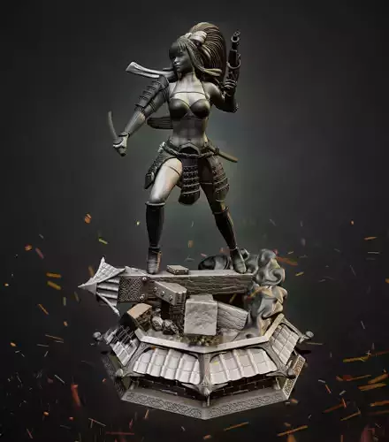 Stormtrooper Samurai 3D print model