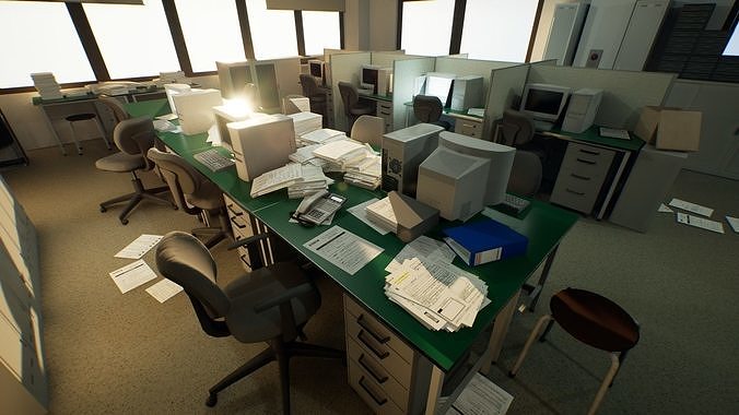Japanese Office Pack - Over 100 Models Low-poly 3D model 3