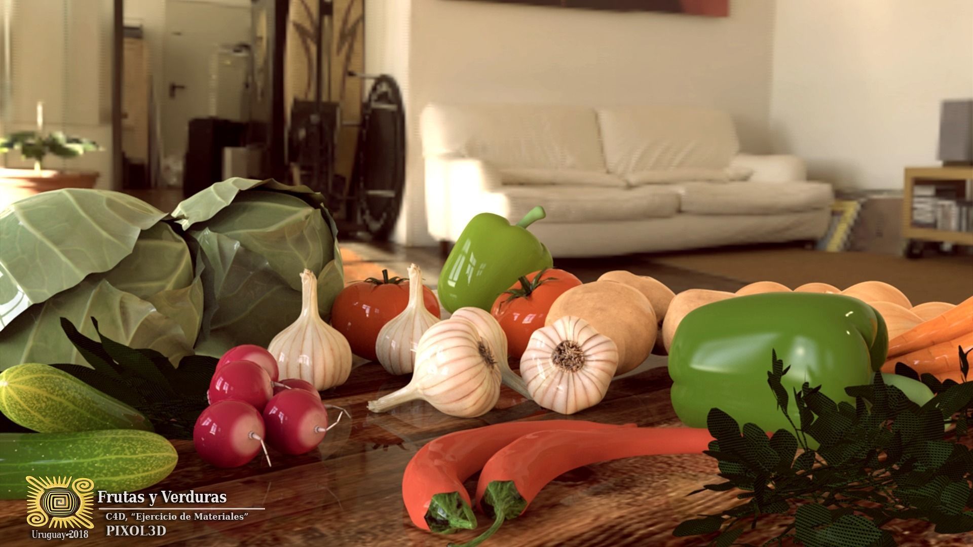 VEGETABLES SET vegetable 3D model_4