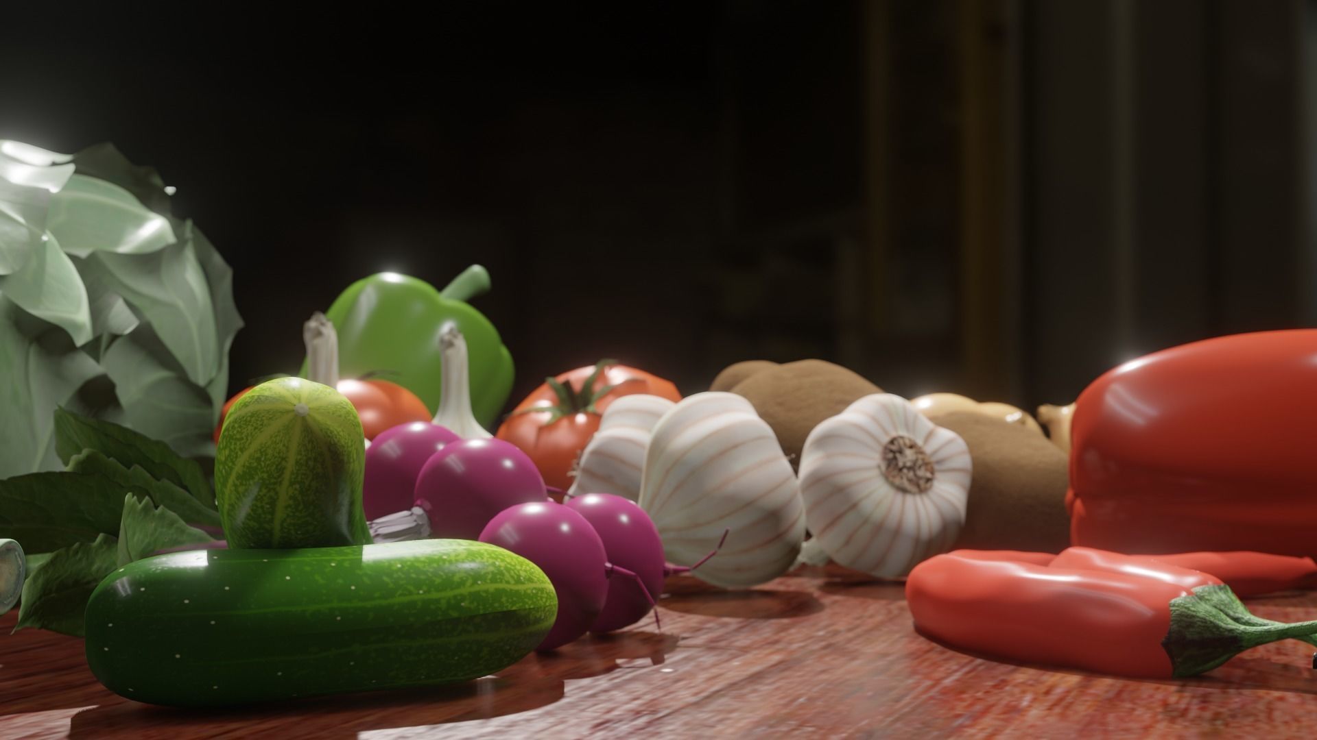 VEGETABLES SET vegetable 3D model_10