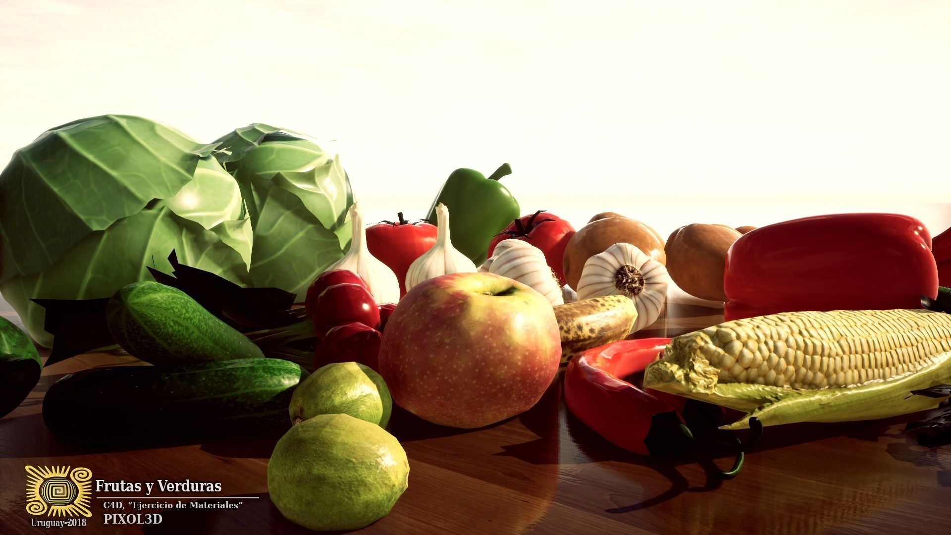 VEGETABLES SET vegetable 3D model_2
