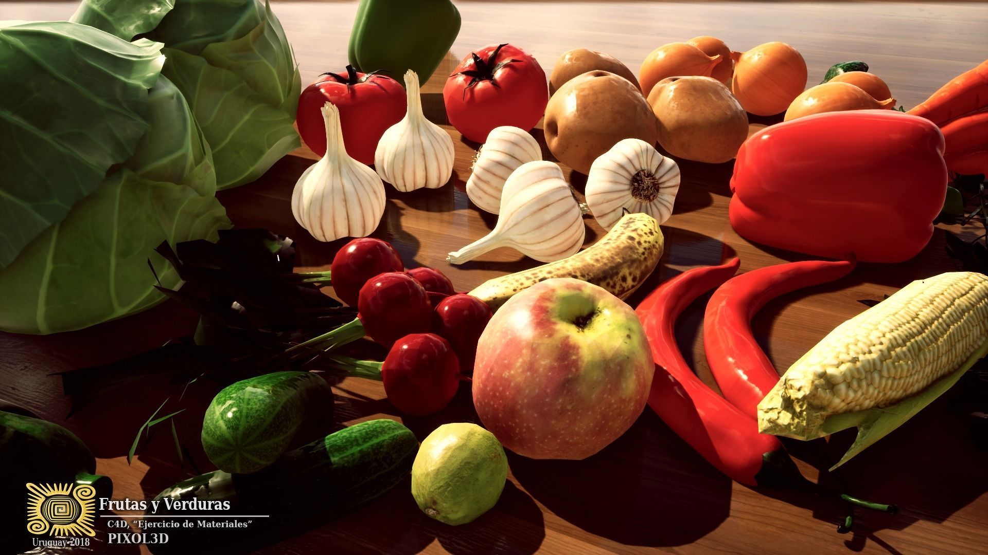VEGETABLES SET vegetable 3D model_5