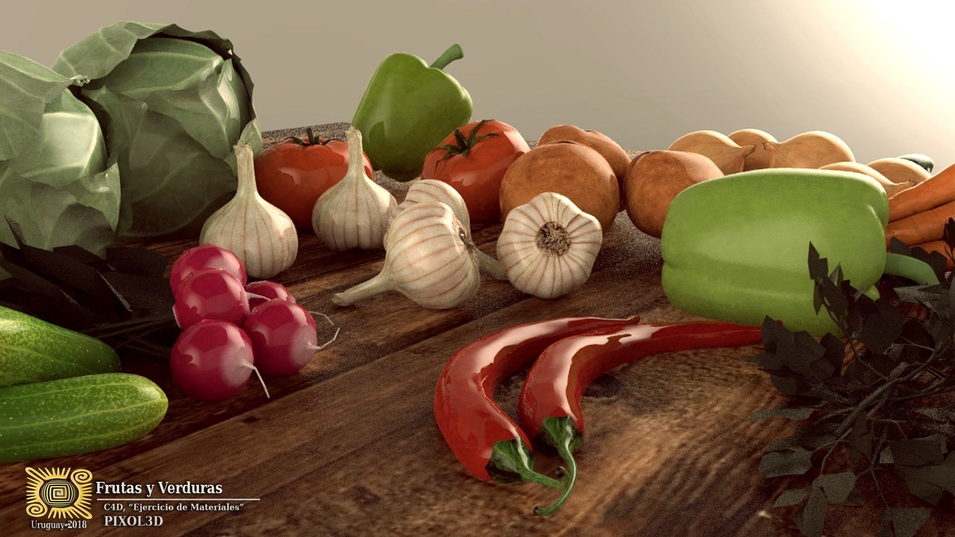 VEGETABLES SET vegetable 3D model_3