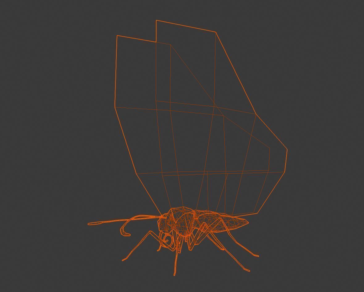 Peacock Butterfly 3D model_4