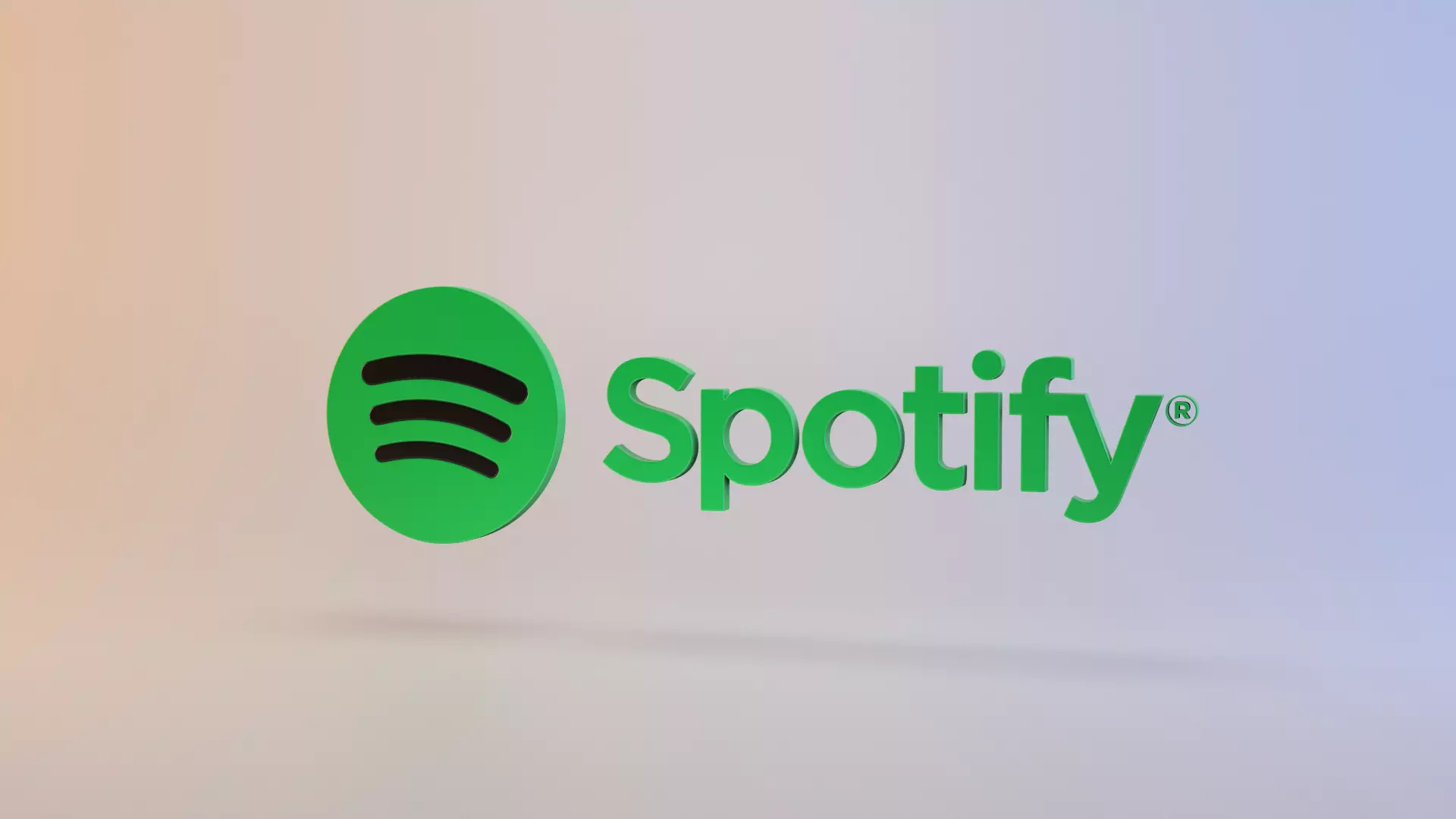 Spotify logo Low-poly 3D model_0