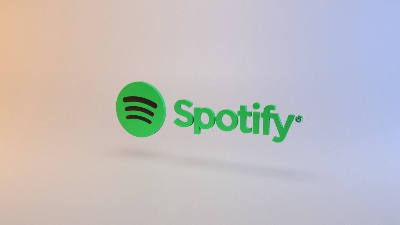 Spotify logo Low-poly 3D model_4