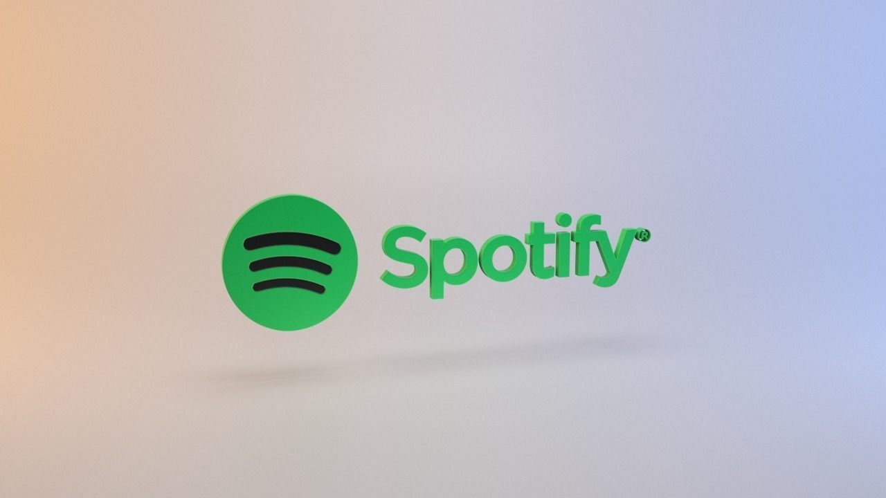 Spotify logo Low-poly 3D model_9