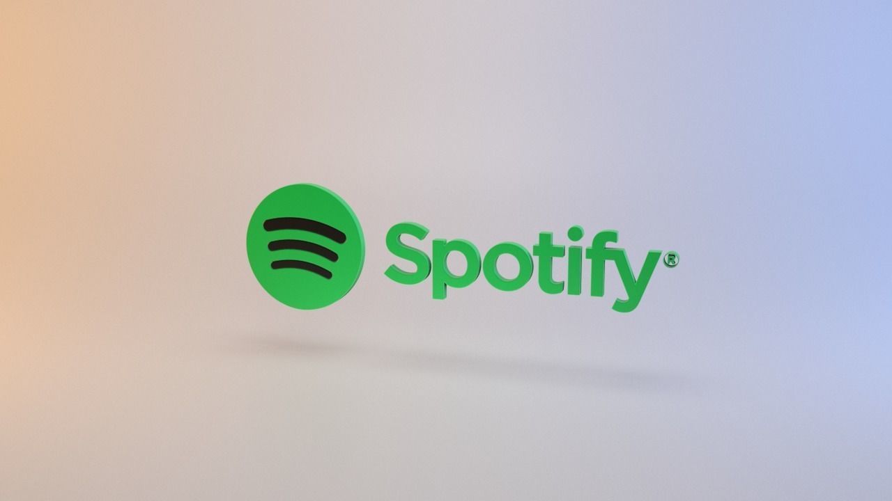 Spotify logo Low-poly 3D model_5