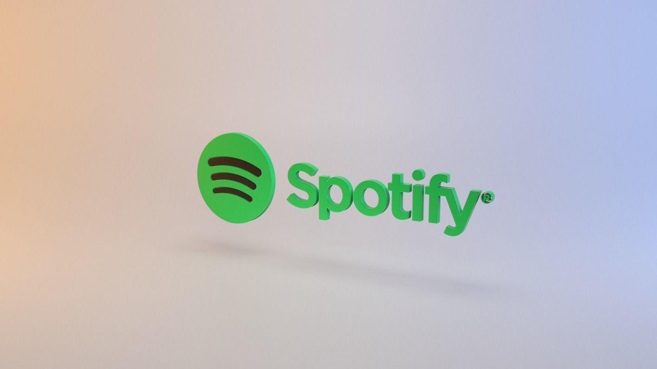 Spotify logo Low-poly 3D model_3