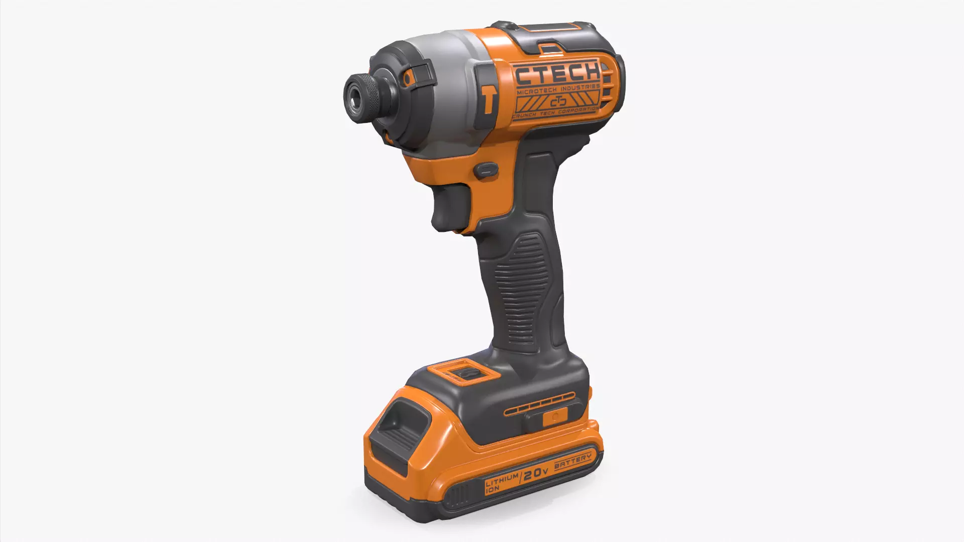 Impact Driver Low-poly 3D model_0