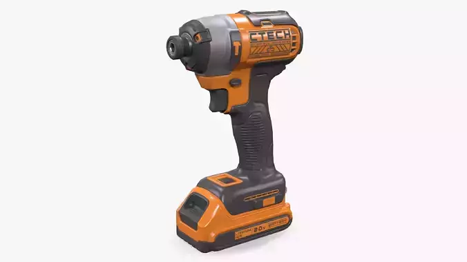 Impact Driver Low-poly 3D model