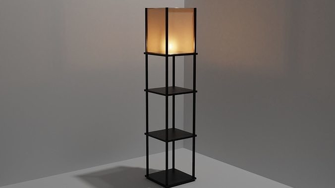 Tirered Floor Lamp Free 3D model