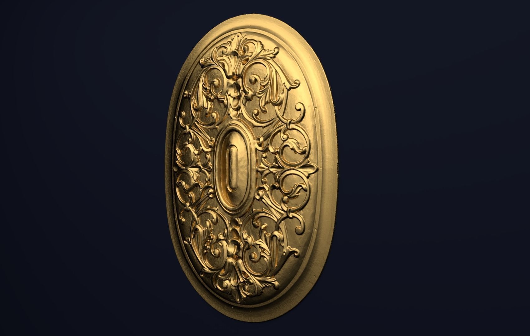 Classic decor ornament v-3D model 37 3D model_1