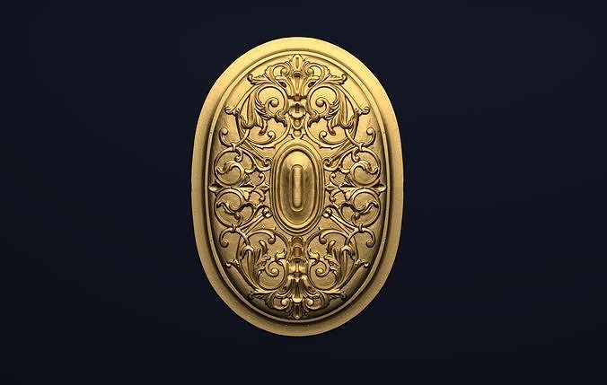 Classic decor ornament v-3D model 37 3D model