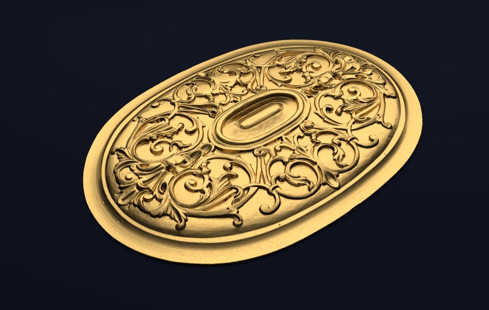 Classic decor ornament v-3D model 37 3D model_2