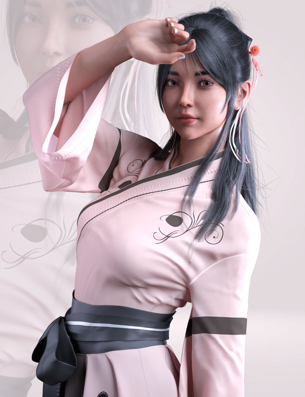 Arini Saya For Genesis 8 Female - DAZ3D - Japanese Girls 3D model_9