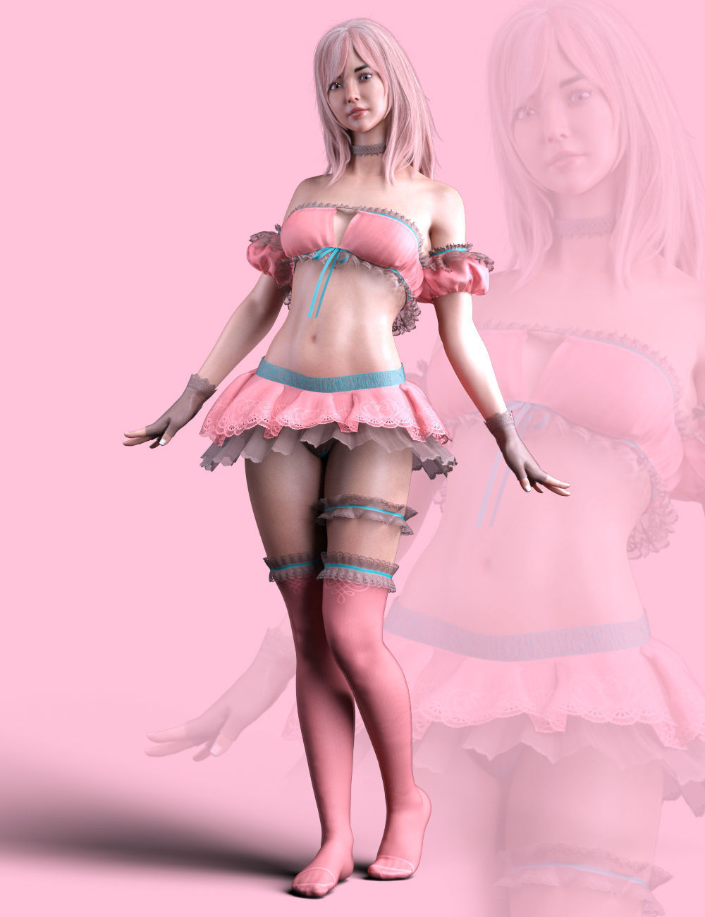 Arini Saya For Genesis 8 Female - DAZ3D - Japanese Girls 3D model_3
