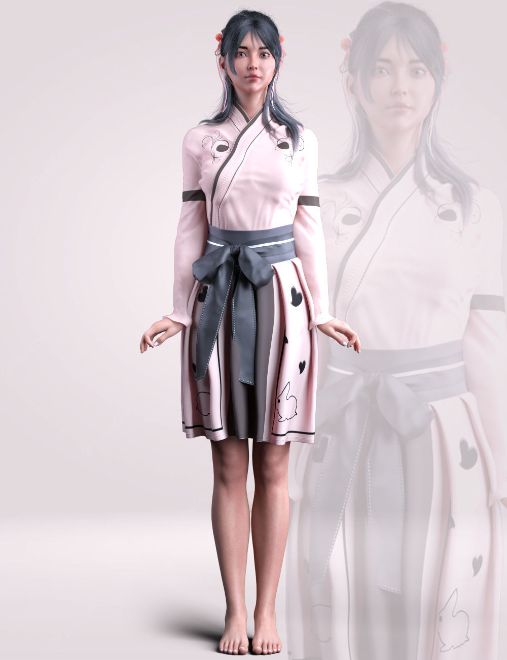 Arini Saya For Genesis 8 Female - DAZ3D - Japanese Girls 3D model_7