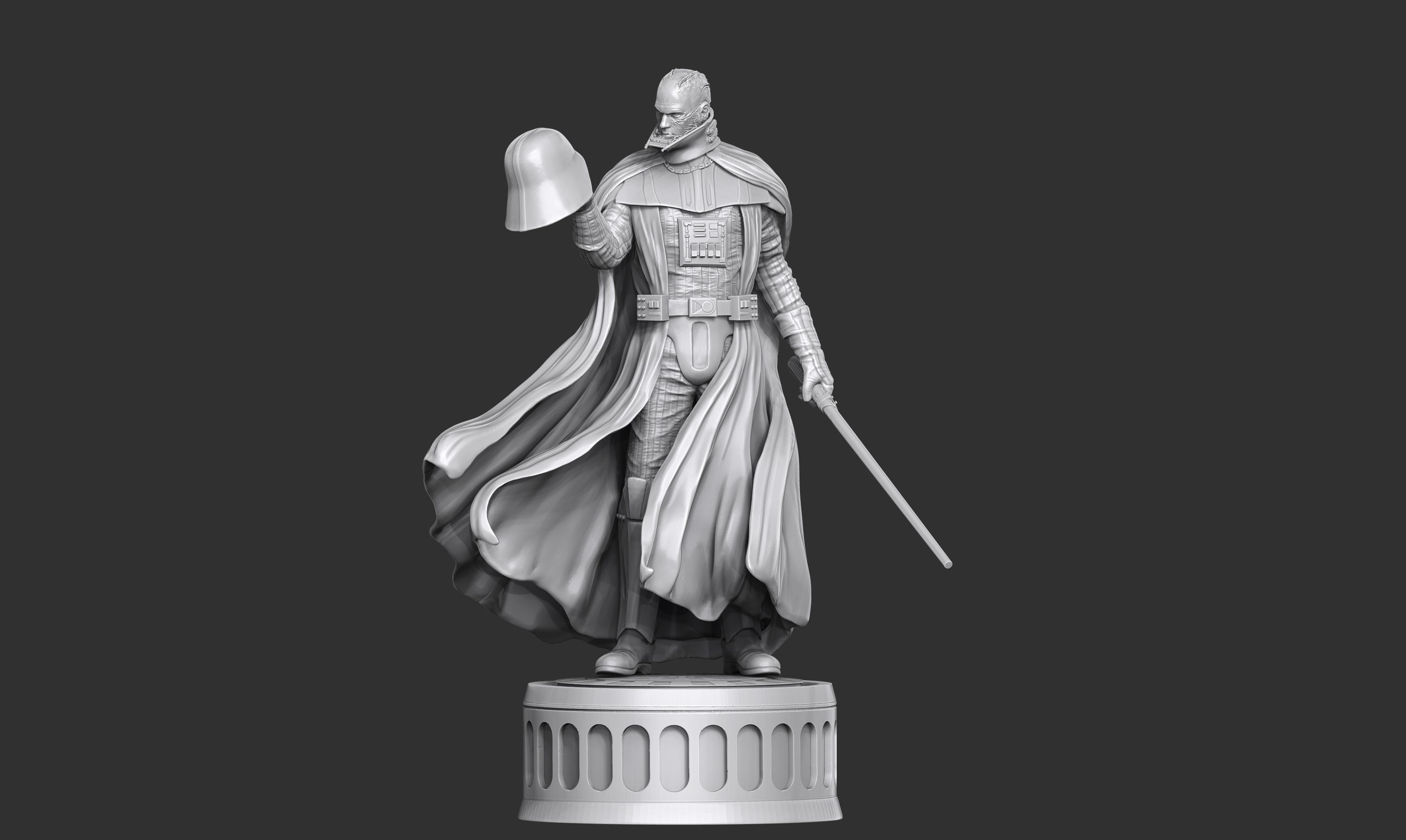 Darth Vader Dark Side Meditation 3D print model_7