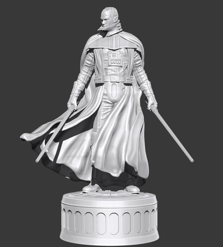 Darth Vader Dark Side Meditation 3D print model_3