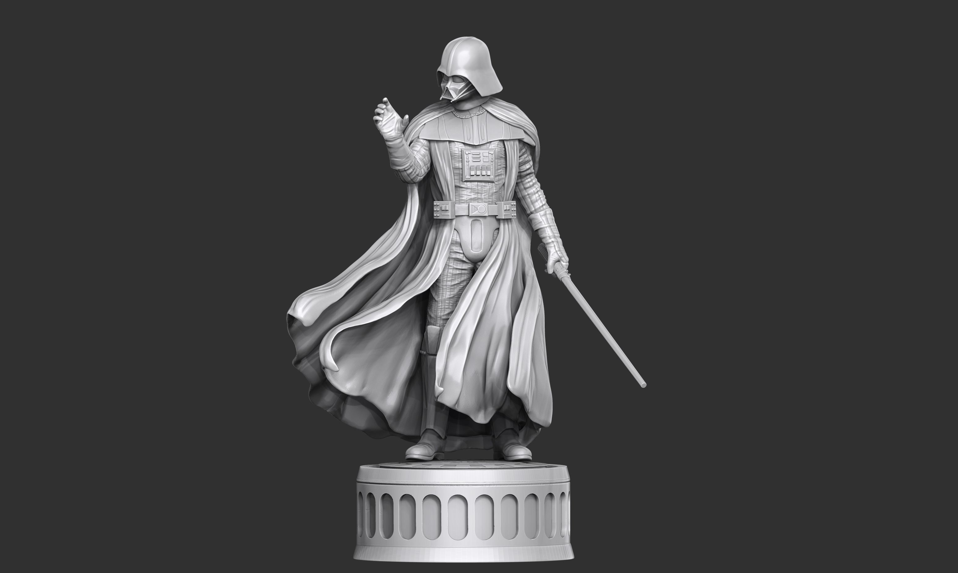 Darth Vader Dark Side Meditation 3D print model_6
