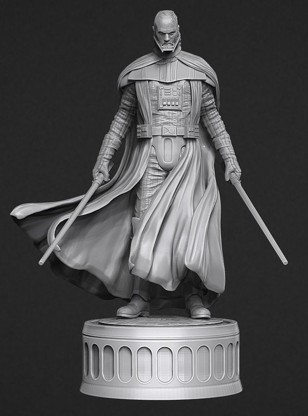 Darth Vader Dark Side Meditation 3D print model_8