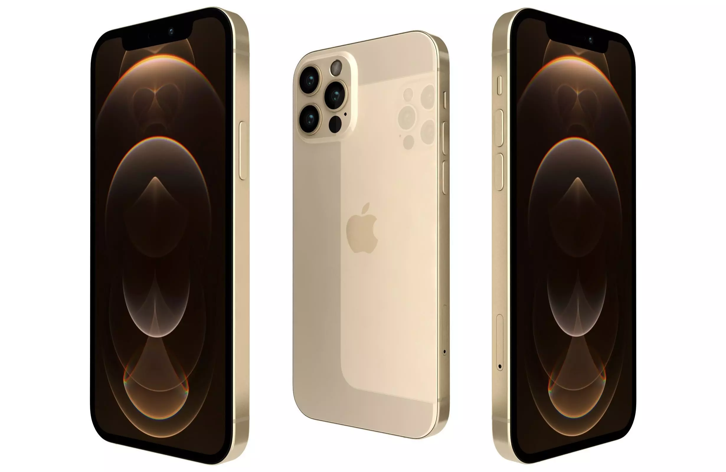 Apple iPhone 12 Pro Gold 3D model_0