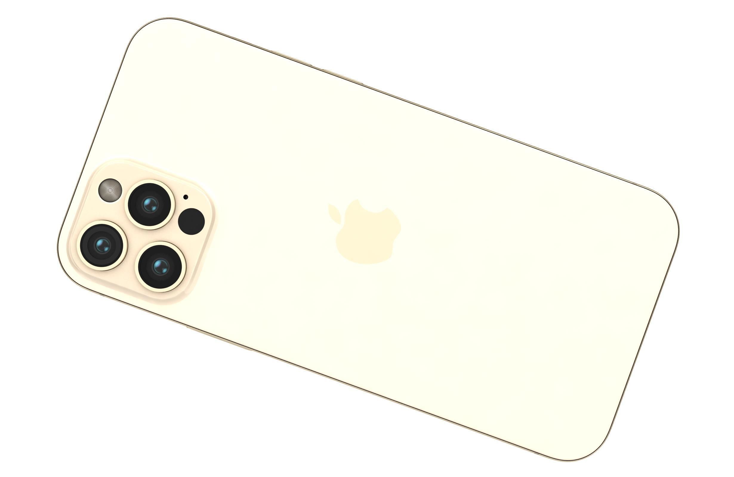Apple iPhone 12 Pro Gold 3D model_11
