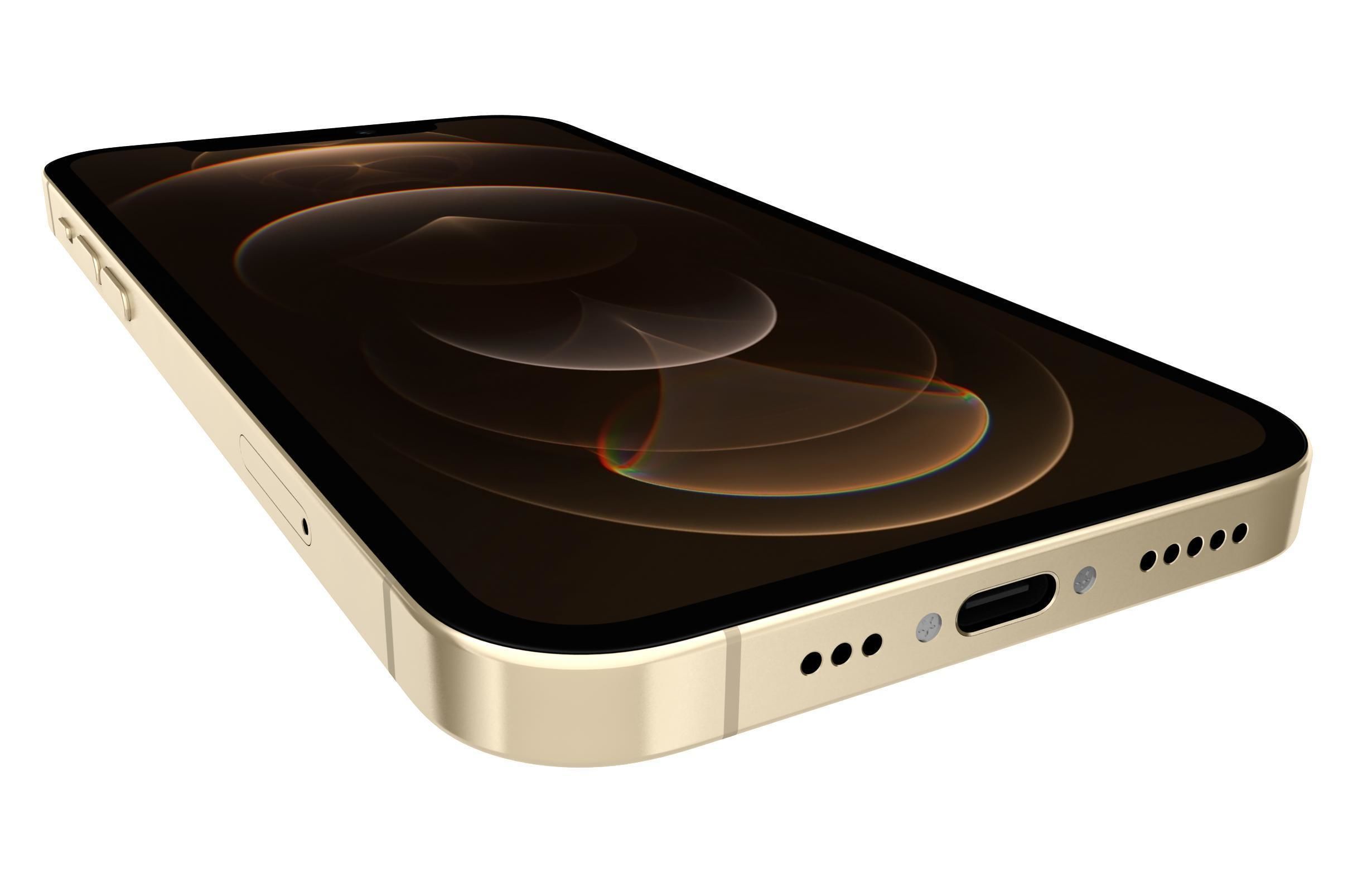 Apple iPhone 12 Pro Gold 3D model_12