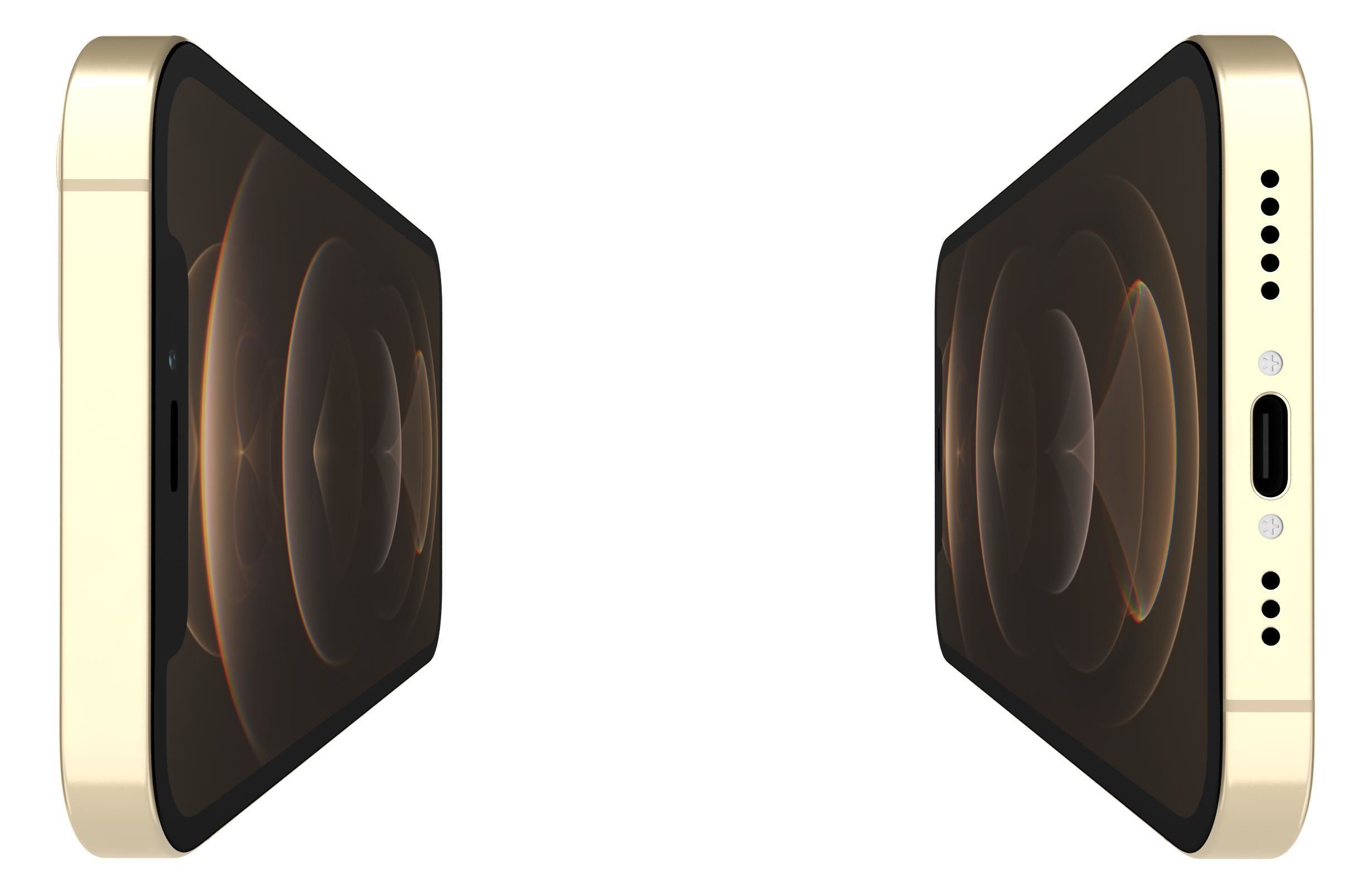 Apple iPhone 12 Pro Gold 3D model_8