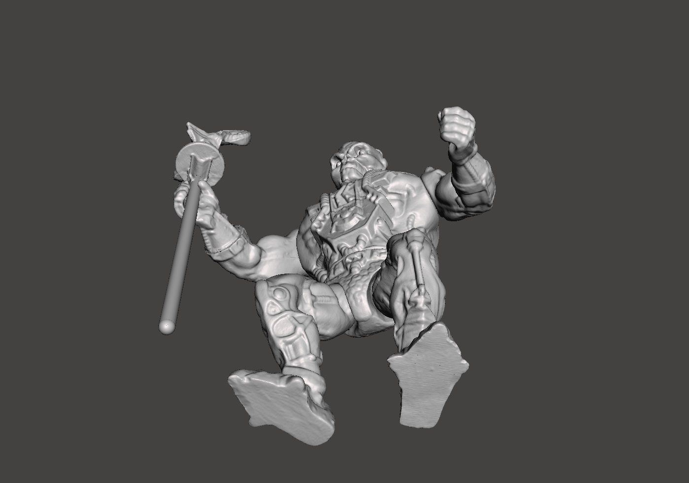 SKELETOR LASER LIGHT MOTU VINTAGE ACTION FIGURE COMPLETE 3D print model_5