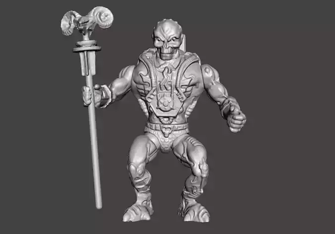 SKELETOR LASER LIGHT MOTU VINTAGE ACTION FIGURE COMPLETE 3D print model