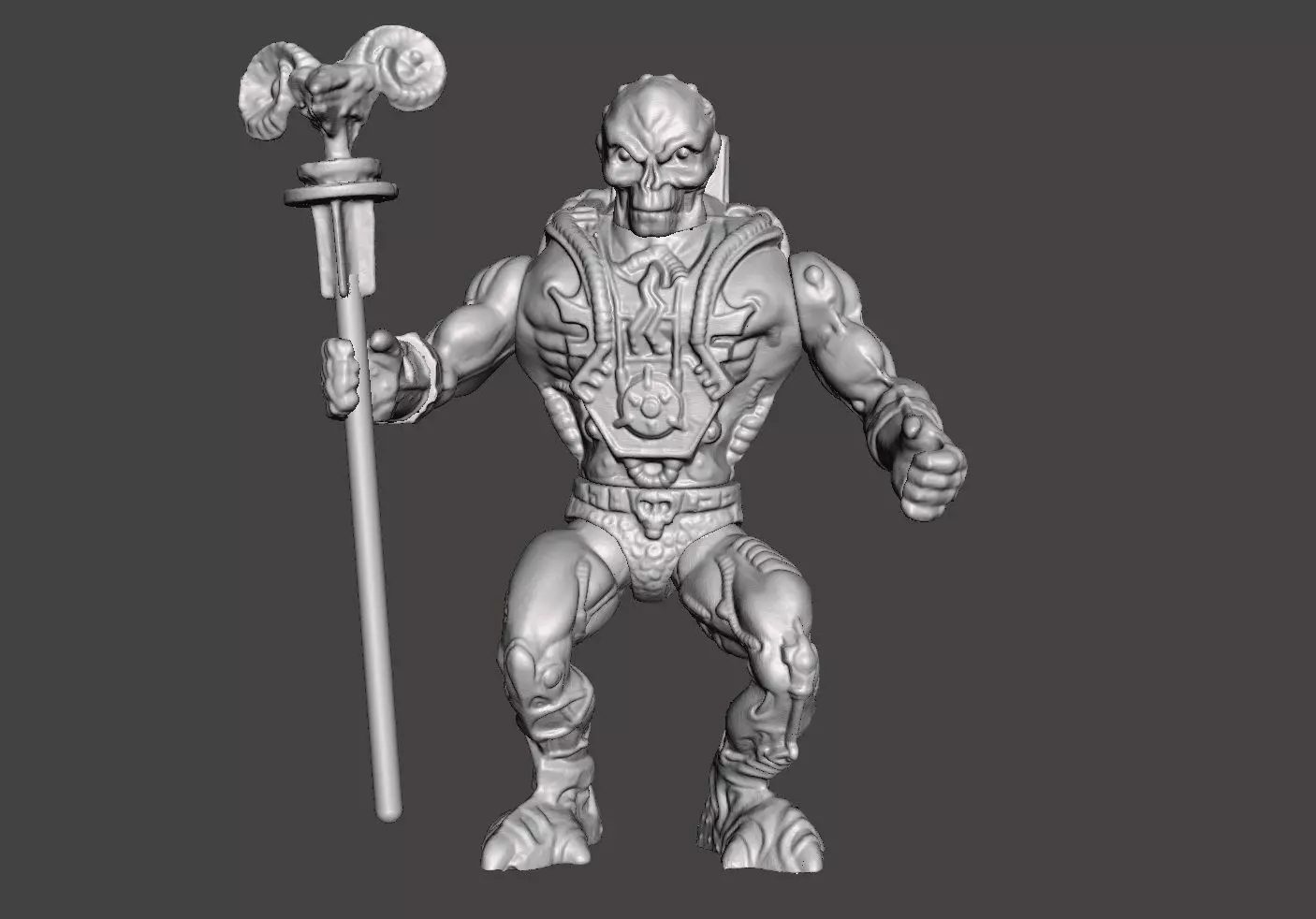 SKELETOR LASER LIGHT MOTU VINTAGE ACTION FIGURE COMPLETE 3D print model_0