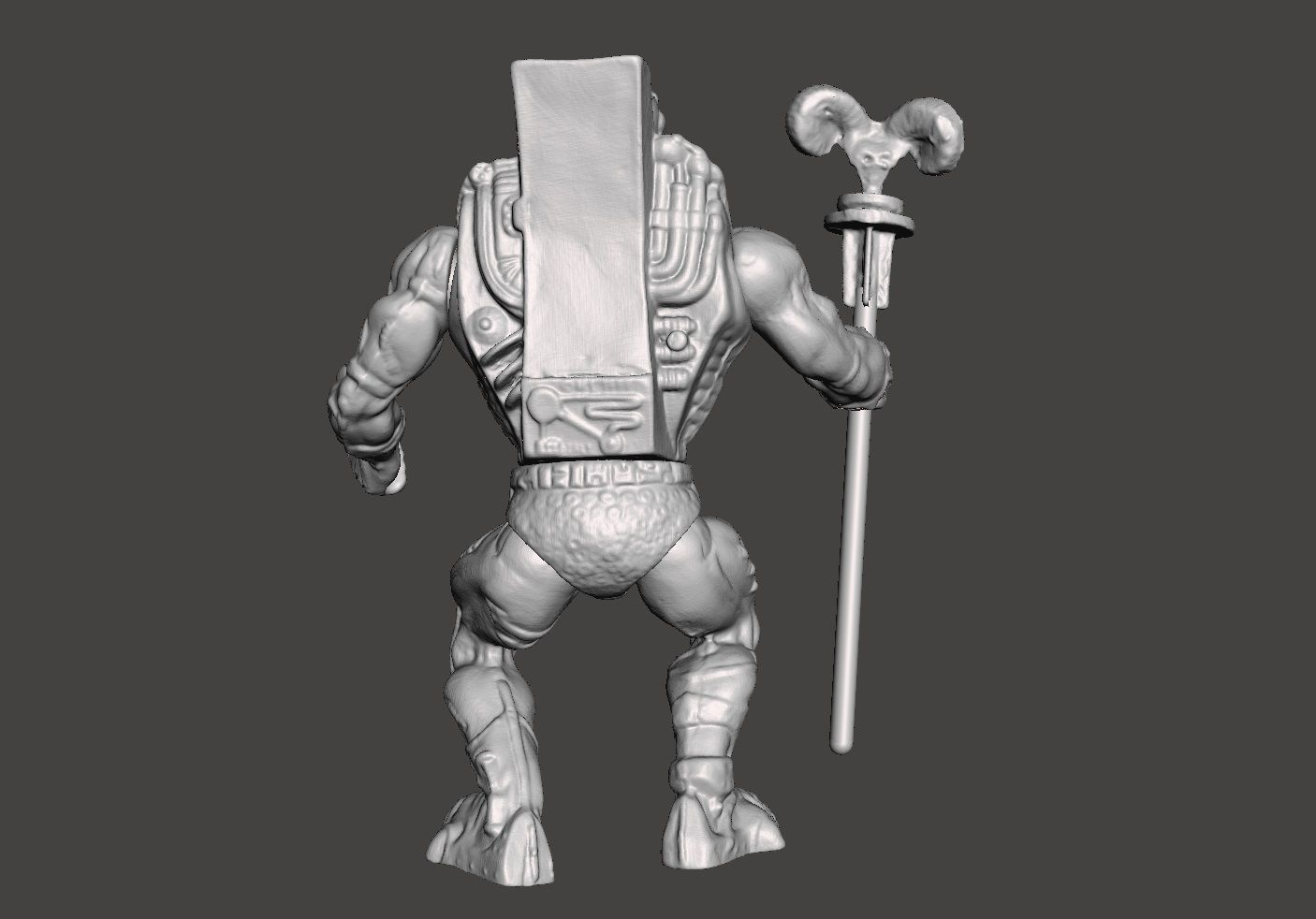 SKELETOR LASER LIGHT MOTU VINTAGE ACTION FIGURE COMPLETE 3D print model_2