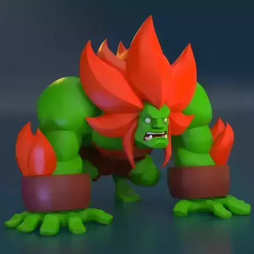 Blanka - Street fighter  Stylised figure