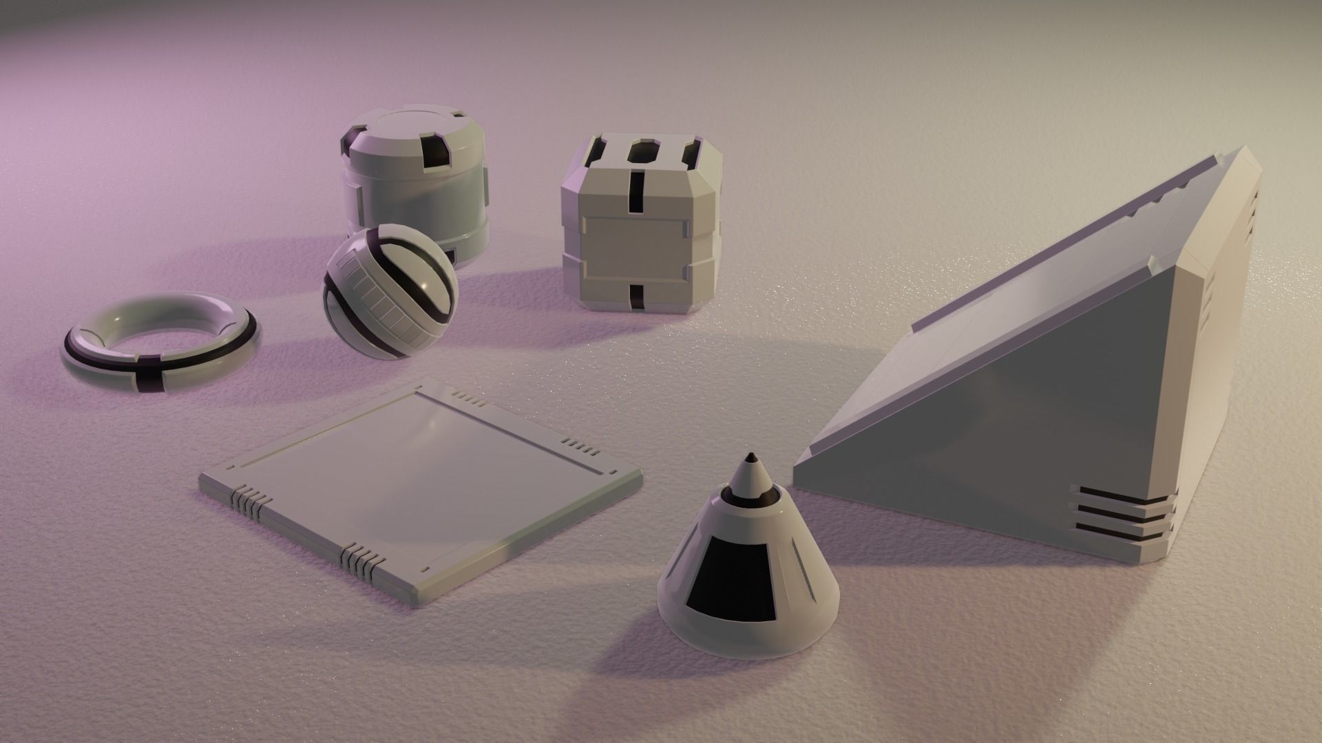 Y2J Primitive Shapes 3D model_4