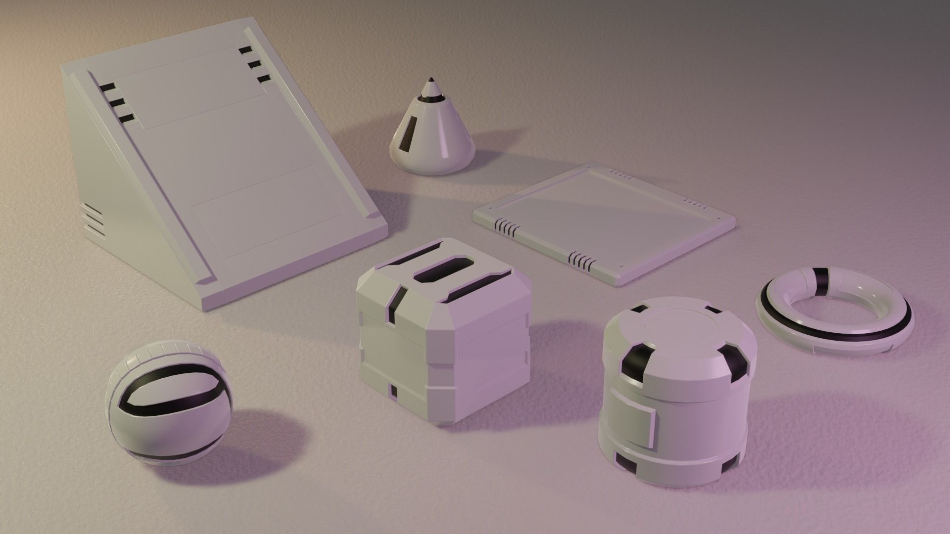 Y2J Primitive Shapes 3D model_2