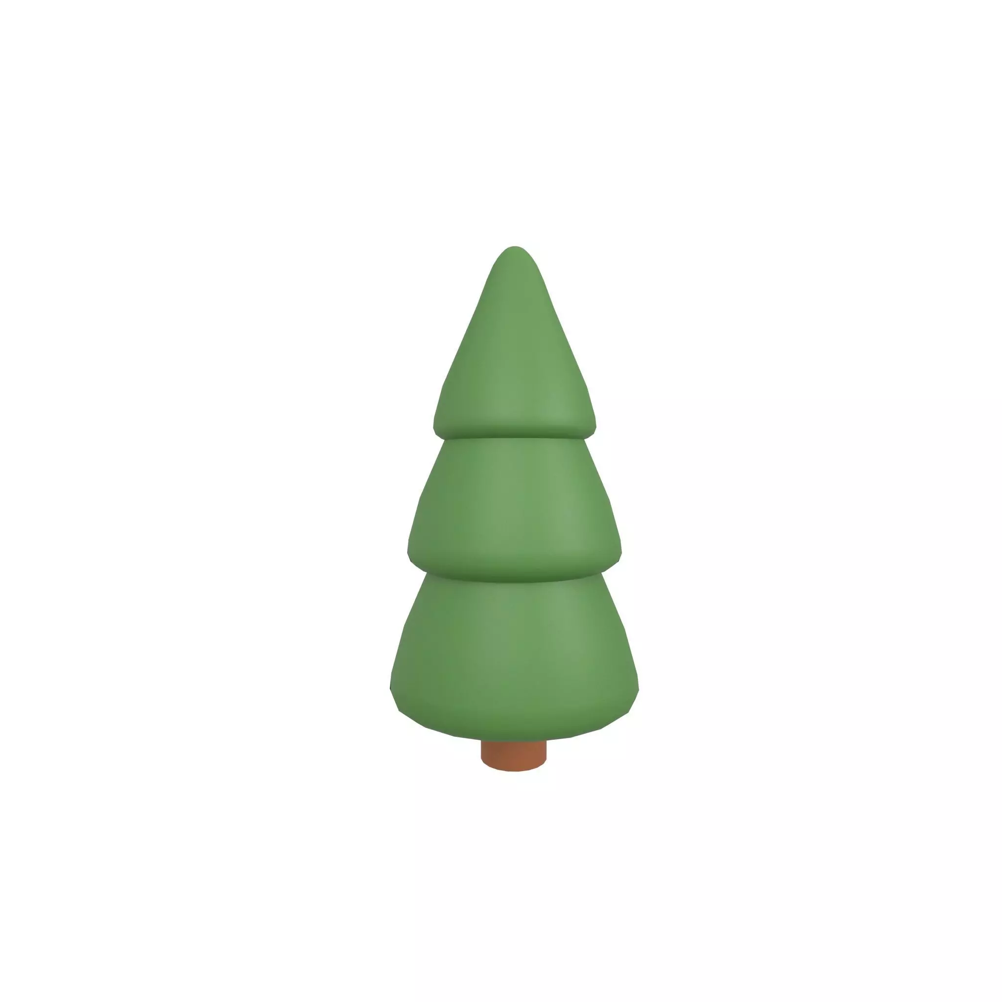 Cartoon Tree v8 002 Low-poly 3D model