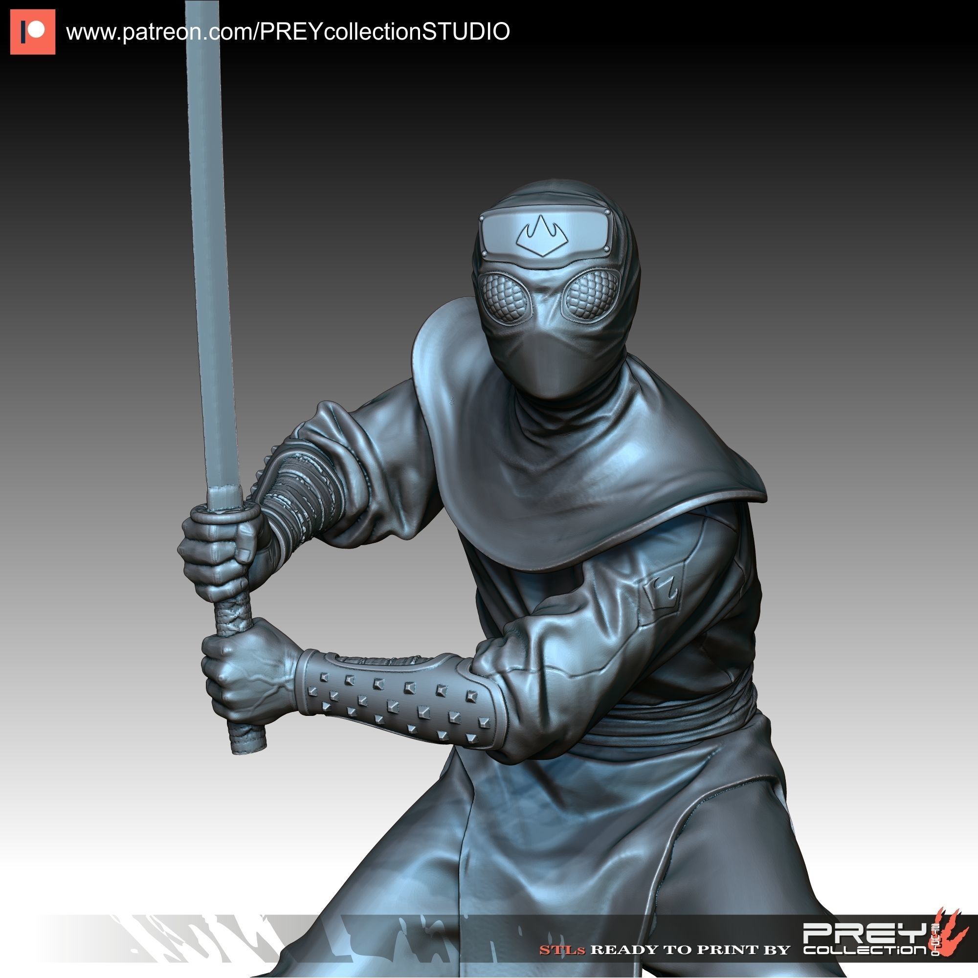 NINJA SOLDIER 3D print model_0