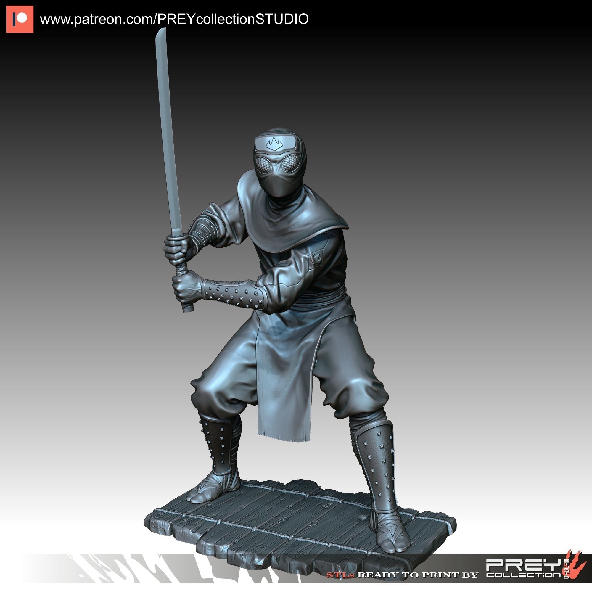 NINJA SOLDIER 3D print model_3